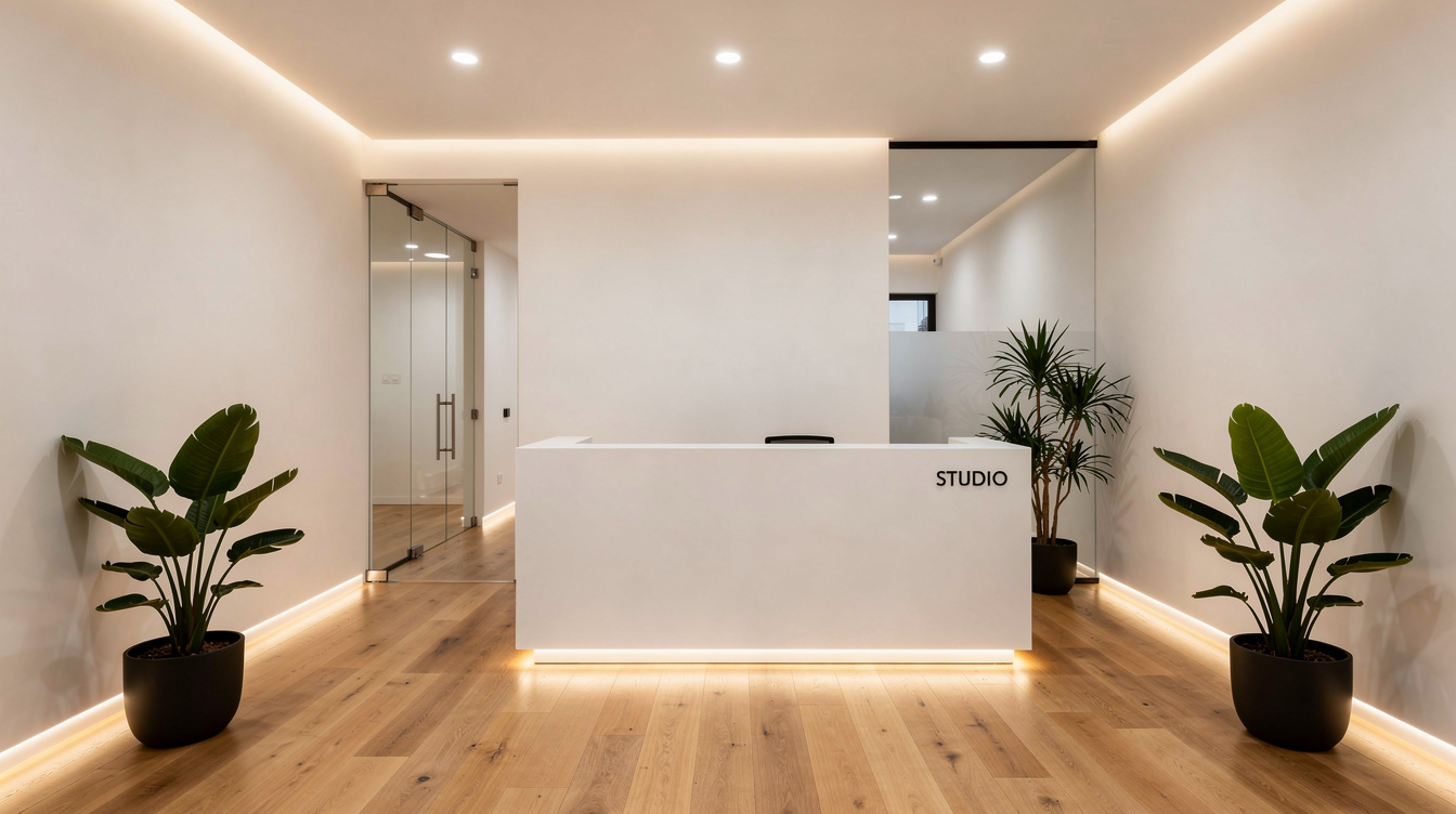 Empfangsbereich des Studios